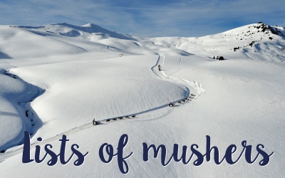 Mushers of La Grande Odyssée Savoie Mont Blanc 2021